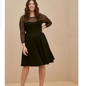Torrid Mesh Skater Dress NWT